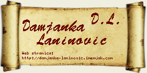 Damjanka Laninović vizit kartica
